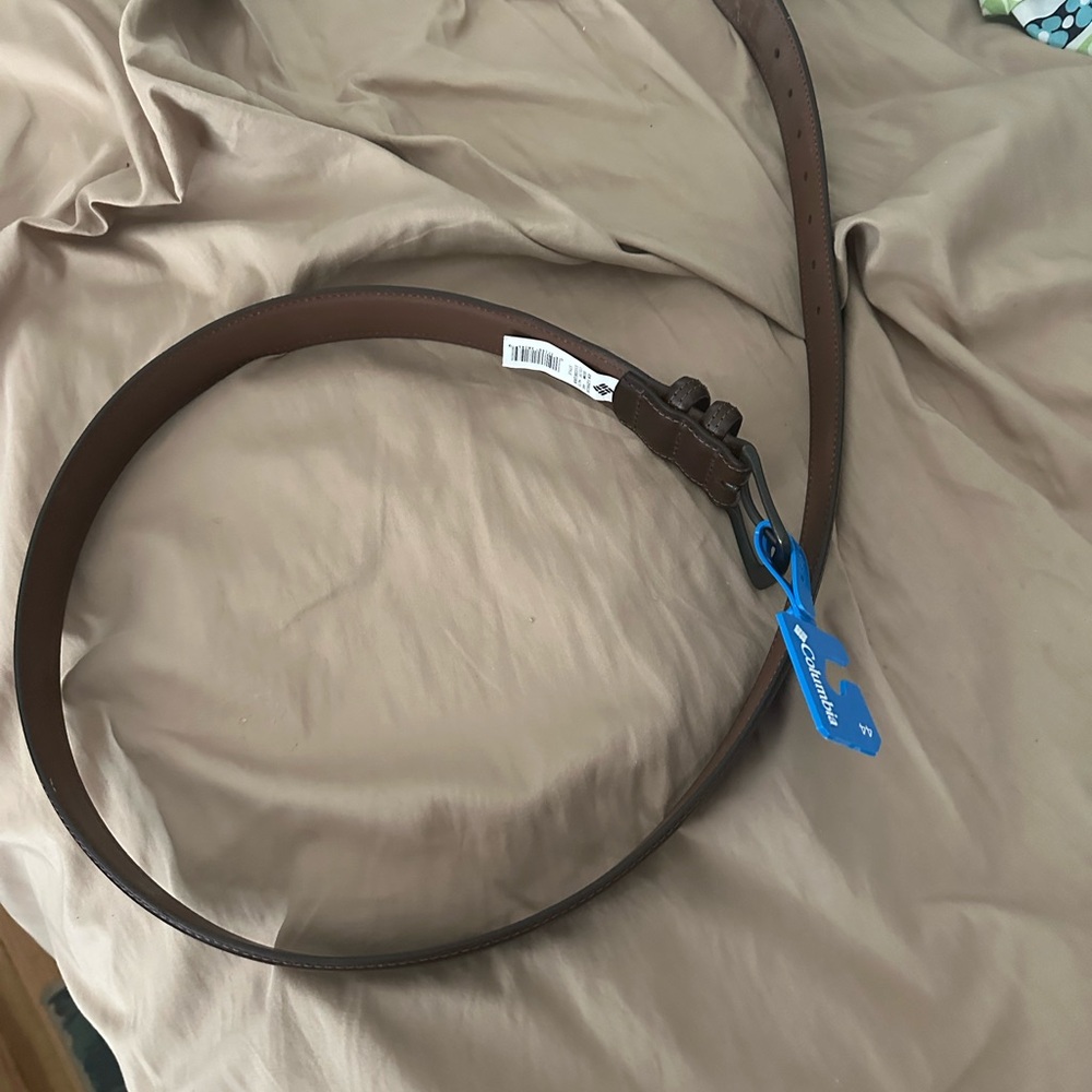 Columbia Brown Leather Belt